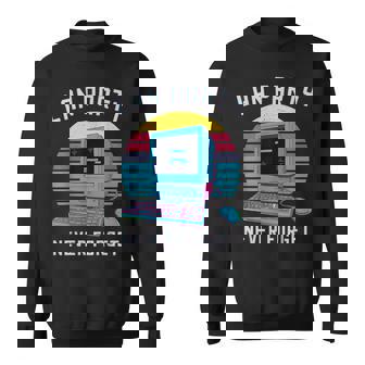 Never Forget Lan Party Nostalgic Gaming Retro Gamer Sweatshirt - Geschenkecke