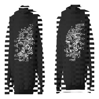 Fotografía Cámara De Fotos Con Flores Cámara Fotógrafo Sin Mangas Camisa de entrenamiento - Regaloses