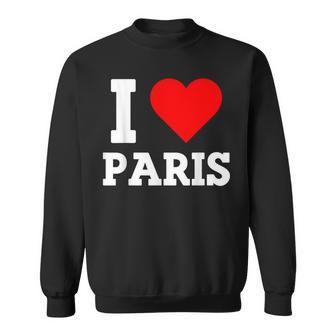 France I Love Paris Eiffel Tower Souvenir Paris Retro Sweatshirt - Geschenkecke