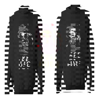 Free Hugs Halloween Grim Reaper Cute Sweatshirt - Monsterry