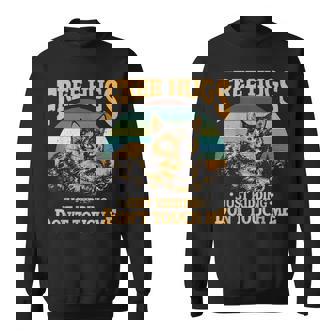 Free Tortoiseshell Cat Hugs Just Kidding Dont Touch Me Sweatshirt | Mazezy