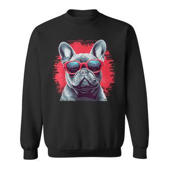 French Bulldog With Sunglasses Sweatshirt - Geschenkecke