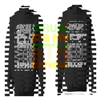 Birthday Boy It's My 5Th Birthday Video Game Pixel Sweatshirt | Seseable UK