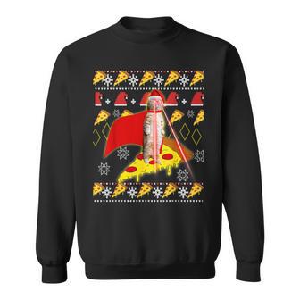 Cat Pizza Ugly Christmas Jumper Party Outfit Sweatshirt - Geschenkecke