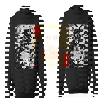 Cat Ramen Graphic Japanese Kawaii Anime Cat Sweatshirt - Monsterry