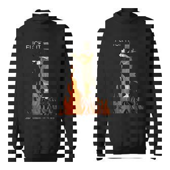 Fuck It Witch Fuck It Witch On Fire Sweatshirt | Mazezy