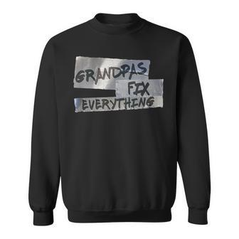 Grandpa Duct Tape Fix Everything Sweatshirt - Thegiftio UK