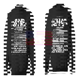 Gunpa Definition Us Flag For Grandpa Gunpa Like A Normal Grandpa But More Fun And Owns Guns Black Sleeveless Sweatshirt - Monsterry