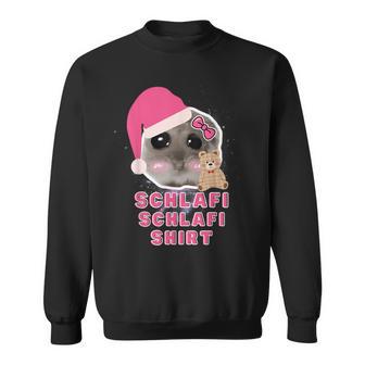 Hamster Sadhamster Hamstie Meme Schlafi Schlafi Sweatshirt - Geschenkecke