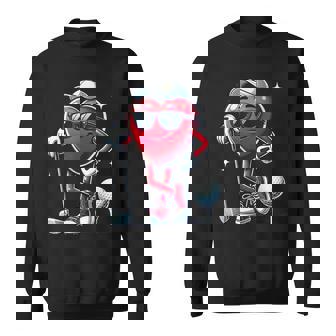 Heart Playing Golf Valentine's Day For Sport Lovers Sweatshirt - Thegiftio UK