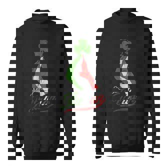 Still Italian Pinched Hand Clover St Patrick's Day Sweatshirt - Thegiftio UK