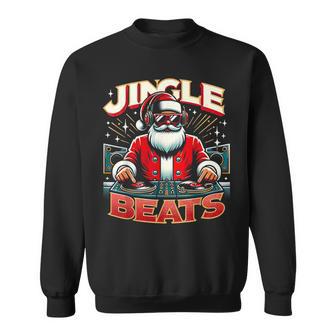 Jingle Beats Music Dj Santa Christmas Ugly Xmas Sweatshirt - Geschenkecke