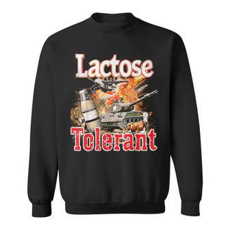 Lactose Tolerance Or Lactose Intolerance Meme Sweatshirt - Geschenkecke