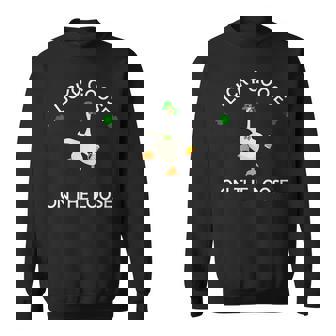 Lucky Goose On The Loose St Patrick Day Shenanigans Sweatshirt - Seseable