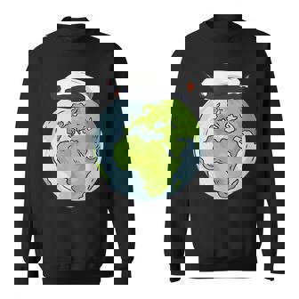 Lying Penguin Protection Earth Day Sweatshirt | Mazezy