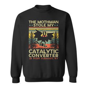 Mothman Stole My Catalytic Converter Vintage Mothman Sweatshirt - Thegiftio UK