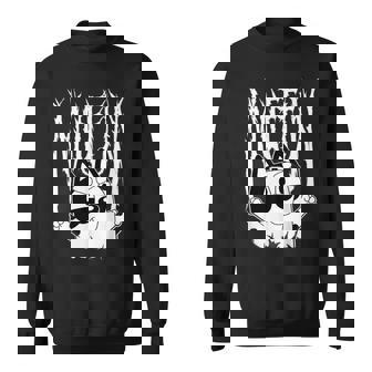 Muffin Metal White Heeler Emotions Grunge Scream Sweatshirt - Thegiftio UK