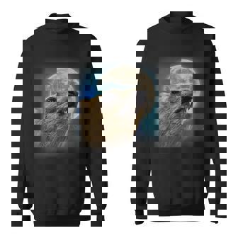 Rock Hyrax With The Moon Meme Sweatshirt - Thegiftio UK