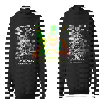 St Patrick’S Day Alien Bigfoot Ufo Sasquatch Sweatshirt | Mazezy