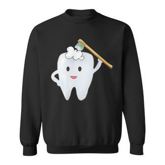 Tooth Brushing The Th With The Toothbrush Sweatshirt - Geschenkecke