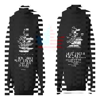 Trump American Flag Make Canada Great Again 51St State Sweatshirt - Monsterry