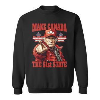 Trump Make Canada 51St State Sweatshirt - Thegiftio