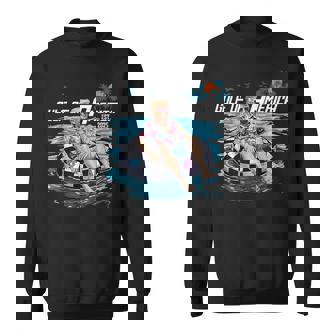 Trump Floating Gulf Of Us America Est 2025 Retro Sweatshirt | Mazezy