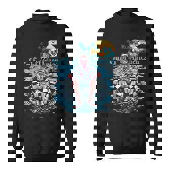 Trump Gulf Of Us America Est 2025 Beach Retro Sunset Sweatshirt | Seseable CA