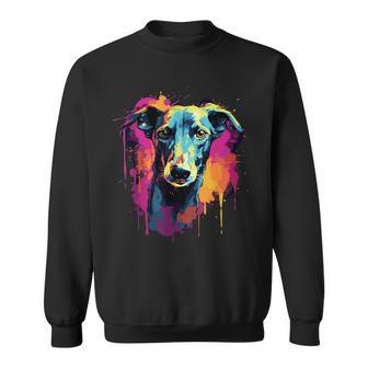 Galgo Espanol Colourful Greyhound Sweatshirt - Geschenkecke