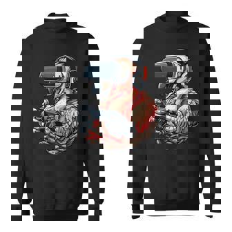 Gamer Flamingo Headset Gaming Bird Video Game Player Sweatshirt - Monsterry