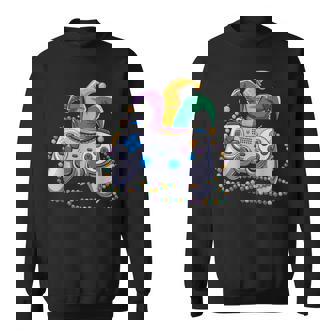 Gaming Mardi Gras Video Game Controller Jester For Boys Men Sweatshirt | Seseable UK