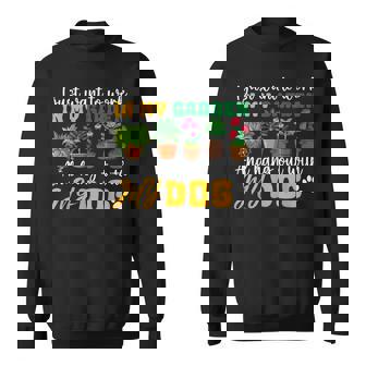 Gardening Dog Lover Gardener Garden Pet Plants Sweatshirt - Monsterry