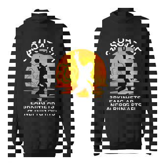 Gasquatch Breaking Hearts And Ripping Farts Sunset Yeti Sweatshirt - Seseable