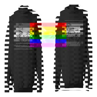 Gay Lion Pride Flag Rainbow Queer Lion Sweatshirt - Monsterry