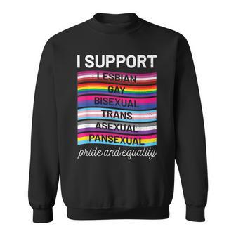 Gay Pride Lgbt Support Trans Pan Lesbian Bi Equality Sweatshirt - Geschenkecke