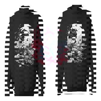 Geisha Japonaise Avec Le Mont Fuji Et La Pagode En Fleurs De Sweater e - Cadeauxyz