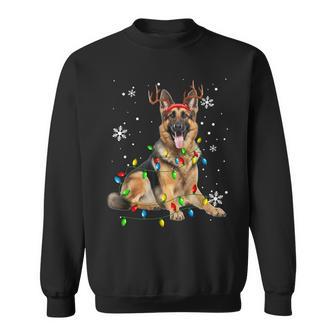 German Shepherd Christmas Tree Lighting Pyjamas Dog Lover Christmas Sweatshirt - Geschenkecke