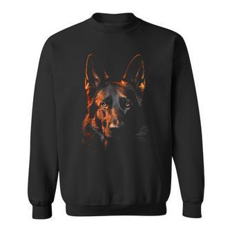 German Shepherd Graphic Pet Illustration Dog German Shepherd Sweatshirt - Geschenkecke