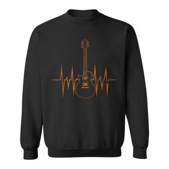 For Guitarists Heartbeat Guitar Sweatshirt - Geschenkecke