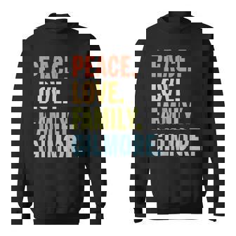 Gilmore Last Name Peace Love Family Matching Sweatshirt - Thegiftio UK
