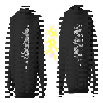 Giraffe Graphic Cute Giraffe Cool Animal Lover Sweatshirt - Monsterry