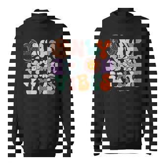 Only Good Vibe Flower Child Smile With Positivity Sweatshirt - Monsterry