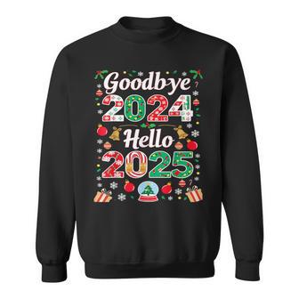 Goodbye 2024 Hello 2025 Merry Christmas Happy New Year 2025 Sweatshirt - Geschenkecke