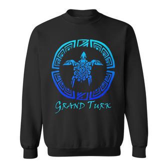 Grand Turk Turks & Caicos Vintage Tribal Turtle Vacation Sweatshirt - Thegiftio UK