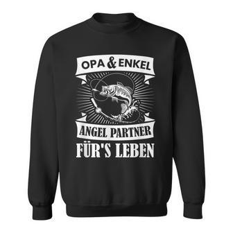 Grandpa And Grandson Angel Partner Fishing Partner Father's Day Sweatshirt - Geschenkecke