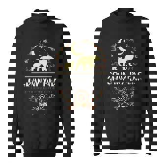 Granny Bear Floral Matching Family Grandma Bear Boho Sweatshirt - Monsterry