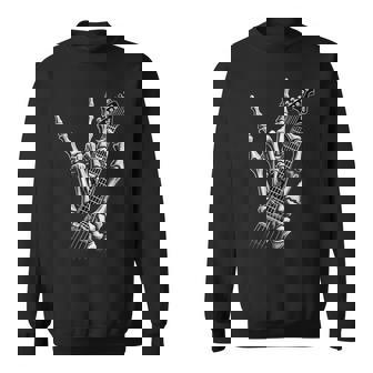 Graphique Main De Squelette Rock On Pour Un Performeur Cool Sweater e - Cadeauxyz
