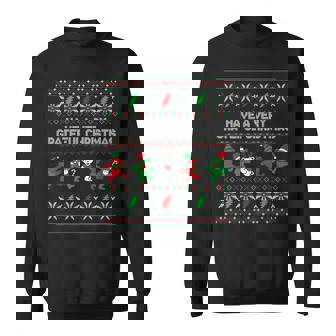 Have A Very Grateful Christmas Bear Ugly Xmas 2022 Sweatshirt - Monsterry