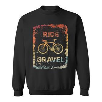 Gravel Bike Rennrad Ride Gravel Cyclocrossintage Retro Sweatshirt - Geschenkecke