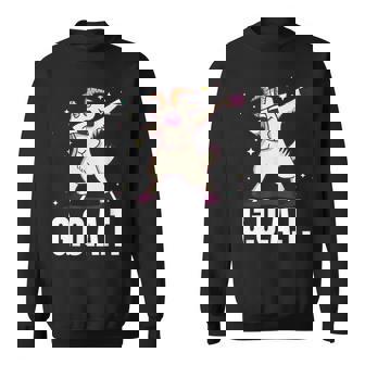 Greatest Of All Time GOAT Goat Dab Dancing Design Sweatshirt - Monsterry
